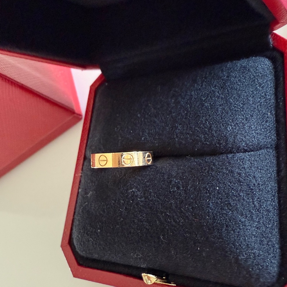 Small Cartier Yellow Gold Love Ring - Picture 8 of 11